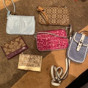 Coach wristlet and coin pouch bundle